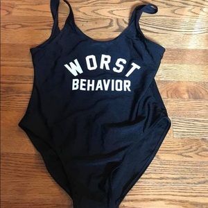 NEVER WORN One piece bathing suit
